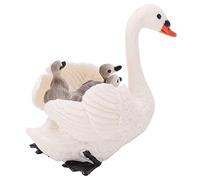 Yinhing de Juguete Educativo de PVC de Alta simulación, Modelo Realista de Cisne para niños pequeños, Certificado CE, EN71 y ASTM, Ideal para Aprendizaje Preescolar y decoración didáctica