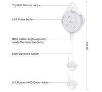 Yinhing de Polea de Techo Retráctil con Gestión de Cables VR para Vive Rift S 2 Accesorios VR para Experimentar un Rendimiento de Juego Mejorado y un Movimiento Fluido (A)