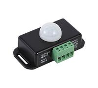 Yinhing Detector PIR Infrarrojo de Movimiento Corporal LED de 12 V/24 V para Tiras de Luz LED Fácil Instalación Plástico de Compatible con Lámparas Fluorescentes Incandescentes de bajo Consumo