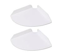 Yinhing Esquina Flotante Estantes Organizador para la Decoración del Hogar, 2 Unids Montaje en Pared Colgante Esquina Estantes Dormitorios Salas de Estar (White)