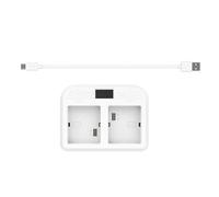 Yinhing Estación de Carga para Cámaras Arlo Ultra 4k Pro 3 Batería con Pantalla LED Compatible con USB Tipo C Solución de Carga Segura y Eficiente