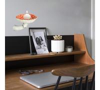 Yinhing Estante de Pared con Forma de Seta, Estante Artesanal Flotante Caprichoso para Dormitorio, Almacenamiento en Habitación para Artículos Pequeños, Plantas de Interior, 3 uds. (cifra)