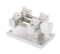 Yinhing Estuche Metálico para Reloj, Herramienta de Reparación de Relojes de para Relojeros, Resistente a los Arañazos y Fácil de Usar, Se Adapta a Relojes de hasta 80mm (Silver)