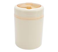 Yinhing Fiambrera Eléctrica USB Calentador de Alimentos Portátil Acero Inoxidable 304 60 °C Temperatura Constante Fiambrera con Calefacción Aislada a Prueba de Fugas de 600 Ml con (Beige)