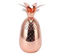 Yinhing Forma de Acero Inoxidable con Capacidad Pulida de 500 Ml, Ideal para el Hogar, Accesorios para Fiestas de Mixología y Entretener a Amigos, Diseño Elegante y funcional. (Oro rosa)