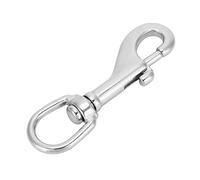 Yinhing Gancho de Acero Inoxidable 316 con Cierre de Ojo, Gancho a Presión para Correas, Bolsas, Buceo, Conexión Segura Ligera, 65mm (92 mm)
