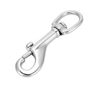 Yinhing Gancho de Acero Inoxidable 316 con Cierre de Ojo, Gancho a Presión para Correas, Bolsas, Buceo, Conexión Segura Ligera, 65mm (97 mm)