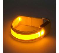 Yinhing GlowBand Pro Brazaletes LED Recargables por USB Pulseras Reflectantes en la Oscuridad de Alta Visibilidad para Correr Ciclismo Nocturno para Adultos Niños Mascotas Duraderas (Yellow)