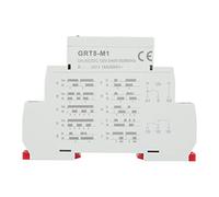 Yinhing GRT8 M1 Relé de Tiempo de Retardo Multifuncional Montaje en Carril DIN 12 V ~ 240 V 10 Funciones de Retardo Temporización Amplia 0,1 S a 10 Días