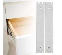 Yinhing Guía Deslizante para Cajón de Aleación de Aluminio, Juego de 2 uds., de Deslizamiento para Gabinetes y Cajones, Fácil Instalación, (100 mm de largo)