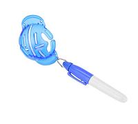 Yinhing Herramienta de Alineación de Revestimiento con Plantilla de Marcador de Bolígrafo para Líneas Rectas Precisas, Accesorios de Plástico para Golfistas (Blue)