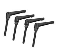 Yinhing Hiltand 4 Piezas Palanca de Sujeción M8 Kipp Han 4 Piezas M8 Fijo con Perillas de Rosca Macho de 80 Mm para Aplicaciones de Máquinas de Metal (Longitud del tornillo 80MM)