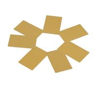 Yinhing Impresionantes Espacios en Blanco Grabados en Metal para Visitas de Negocios, Tarjetas de Visita, 50 Piezas de Aleación de Aluminio, Elegantes, Ligeras y de Diseño para Profesionales (YELLOW)