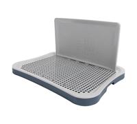 Yinhing Inodoro para Perros Bandeja de Entrenamiento para IR Al Baño para Cachorros Inodoro de Entrenamiento para Perros con Columna de Pared Orinal de Malla Portátil para Cachorros para Grandes,