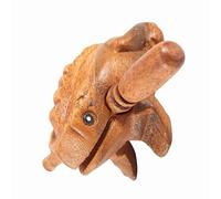 Yinhing Instrumento Musical de Croar de la Suerte, Artesanía Tradicional Tailandesa de Madera, Decoración de Bendición Tailandesa de 12,7 CM para el Hogar y la Oficina 4 (N° 1 5,8 CM)