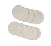 Yinhing Juego de 10 Esponjas de Lufa para Platos, de Absorción Ultrafuerte, Reutilizables, Suaves, Esponjas de Cocina para Platos, Ollas y Sartenes, Herramienta de Fibra Multiusos de 6 X 6 Cm para