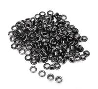 Yinhing Juego de 100 Ojales de Latón de Doble Cara de 4 Mm para Ropa y Bolsos, Ojales de Metal de Cobre para Manualidades de Cuero, Acabado en Bronce Antiguo (GRAY)