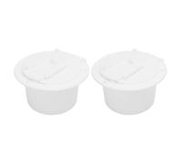 Yinhing Juego de 2 Cables Eléctricos para Vehículos Recreativos con Tapa A Presión, Puerta Deslizante Fácil, Enchufe de Cable de Alimentación Redondo, Almacenamiento para Cable de 30 A para