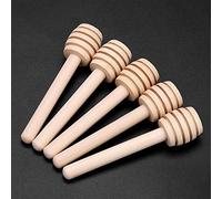Yinhing Juego de 24 Palitos de Madera para Goteros de Miel, 100% Madera para Rociar Miel, Jarabe de Arce y Derretir Chocolate, Utensilios de Cocina de 16cm (8cm)
