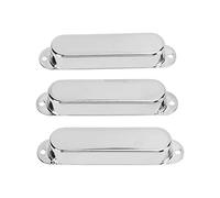 Yinhing Juego de 3 Fundas para Pastillas de Guitarra Eléctrica de Cobre de Primera Calidad, Diseño Exquisito, Fácil de Instalar, Reducción de Ruido para una Mejor Calidad de Sonido (SILVER)