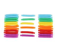 Yinhing Juego de 30 Tubos Sensoriales, Juguetes Estirables y Flexibles para Niños, Juguete Colorido con Tubo de Tracción para el Desarrollo de Habilidades Motoras Finas, Ideal para TDAH y Juegos