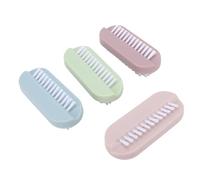 Yinhing Juego de 4 Cepillos para Limpieza de Uñas, Cepillo para Limpiar Uñas con Cerdas de Doble Cara y Agarre Ergonómico para Hombres y Mujeres, Bolsa de Aseo de Viaje (cepillo de)