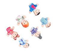 Yinhing Juego de 6 Marionetas de Dedo de Felpa Familiar Lindas para Niños, Narración de Cuentos y Juego Interactivo, Muñecos Suaves y de Dedo para Maestros