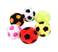 Yinhing Juego de 6 Suaves Bolsos de Punto Hechos a Mano con Patrones de Fútbol de Moda para Principiantes, Niños, Adultos, Juegos Al Aire Libre, Recuerdos de Fiesta