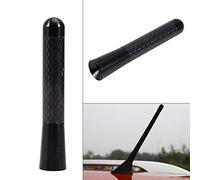 Yinhing Juego de Antena Corta para Automóvil de Aluminio con Tornillo de Fibra de Carbono de 80 Mm/120 Mm Apto para la Mayoría de los Automóviles con Antena de Radio Atornillada Reemplazo Directo