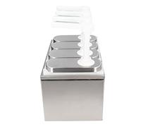 Yinhing Juego de Bomba Dispensadora de Salsa con 4 Bombas de Condimentos de Acero Inoxidable para Salsa de Tomate, Aderezo para Ensaladas, Mayonesa, Recipiente con Bomba Exprimible de 1 Litro de (4