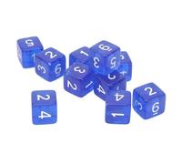 Yinhing Juego de Dados Transparentes de 30 Piezas de 6 Caras Juego de Dados de Plástico para Juegos de Mesa Juegos de Matemáticas Actividades Educativas Diseño Compacto y Elegante para Niños y