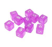Yinhing Juego de Dados Transparentes de 30 Piezas de 6 Caras Juego de Dados de Plástico para Juegos de Mesa Juegos de Matemáticas Actividades Educativas Diseño Compacto y Elegante para Niños y