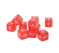 Yinhing Juego de Dados Transparentes de 30 Piezas de 6 Caras Juego de Dados de Plástico para Juegos de Mesa Juegos de Matemáticas Actividades Educativas Diseño Compacto y Elegante para Niños y