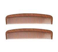Yinhing Juego de Peines para el Cabello de Madera de Primera Calidad, 2 Piezas, Peines Estáticos Portátiles para Peluquerías y Salones de Belleza Profesionales, Diseño Liviano para el Acabado del