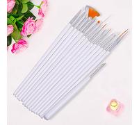 Yinhing Juego de Pinceles para Decoración de Uñas, 15 Uds., Bolígrafo de Dibujo de Gel Acrílico Profesional para Diseños de Manicura, Herramientas de Pintura () (Pack de 15 bolígrafos pintados con