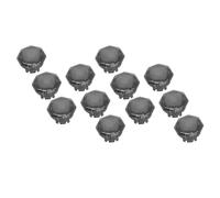 Yinhing Juego de Pulsadores para, Interruptor Rojo POM Profesional, 12 Uds., para Joystick de 29,8 Mm, Transparente para 6 y Otras Plataformas de Juegos (23.8MM)