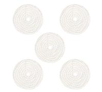 Yinhing Juego de Ruedas Pulidoras de Tela de Algodón de 4 Pulgadas, Herramienta Abrasiva de Pulido de Metales de 5 Uds para Joyería, Rueda Pulidora de Espejo de Acero Inoxidable