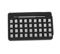 Yinhing Juego de Sellos de Cuero con Alfabeto, 36 Piezas de Acero de 3 Mm, Herramienta de Punzonado para Estampador de Cuero con Letras y Números para Bricolaje, Impresión Artesanal de, Juego de