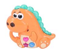 Yinhing Juguete de Piano de Dinosaurio Juguete Educativo Musical para Niños Pequeños Sonidos Coloridos Luces Teclado Musical Compacto para el Desarrollo Temprano Seguro para Bebés (Orange)