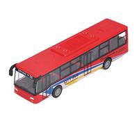 Yinhing Juguete Modelo de Autobús Rojo de Aleación con Ruedas Móviles, Adorno de Coche de Autobús Portátil Pequeño y Realista para Niños Mayores de 3 Años