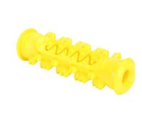 Yinhing Juguete para Perros TPR, Varilla Molar con diseño Zigzag y para Pasta, Limpieza Oral Segura, Color Amarillo