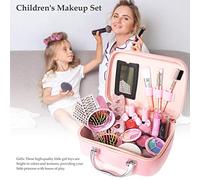 Yinhing Juguetes de Maquillaje de Imitación para Niñas, Kit de Maquillaje, Juego de Cosméticos para Niñas Pequeñas para Despertar la Creatividad y la Imaginación (Colorful)