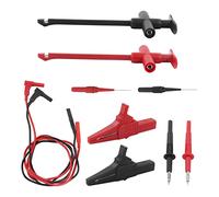 Yinhing Kit de Cables de Prueba para Multímetro Sondas de Conector Tipo Banana con Clip para Reparación Electrónica 30 VCA 60 VCC Corriente Máxima de 19 A Versátil para Diagnóstico Automotriz