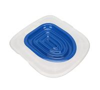 Yinhing Kit de Entrenamiento para IR Al Baño para Gatos Mejor Inodoro para Gatos Kit de Entrenamiento para IR Al Baño para Entrenador Reutilizable con Bandeja Blanca Soporte Interior Azul para un