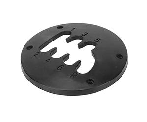 Yinhing Kit de Modificación Placa Media TH8A con Palanca de Cambios de Tiro Corto 75mm, Accesorio de Engranaje ABS para Simulador de Carreras, Fácil Instalación