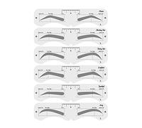 Yinhing Kit de Plantillas para Cejas, Plantilla PEVA de 24 Formas con Banda Elástica, Herramienta de Maquillaje Reutilizable para Principiantes y Profesionales (4)