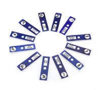 Yinhing Kit de Portaobjetos de Microscopio Preparado Profesional, 12 Portaobjetos de Plástico de Colores Mezclados con Muestras de Plantas de Flores Animales para Educación y Exploración (BLUE)