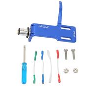 Yinhing Kit de Tocadiscos de Fonógrafo de Aleación de Aluminio, Calidad de Sonido, Soporte para Cartuchos de DJ, Fácil Instalación con Accesorios Incluidos (BLUE)