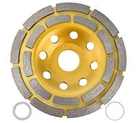 Yinhing La Muela Abrasiva de Copa de Diamante Presenta un Diseño de Segmento de Doble Diseñado para Pulir y Dar Forma a Concreto de Alto Rendimiento en Superficies de Granito, Piedra y (115mm)