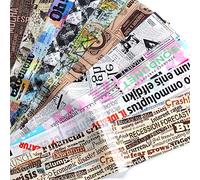 Yinhing Láminas para Decoración de Uñas de Periódico, Pegatinas de 10 Piezas con Acabado de Metal Mixto, para Uñas y Manicura DIY (Colores variados)